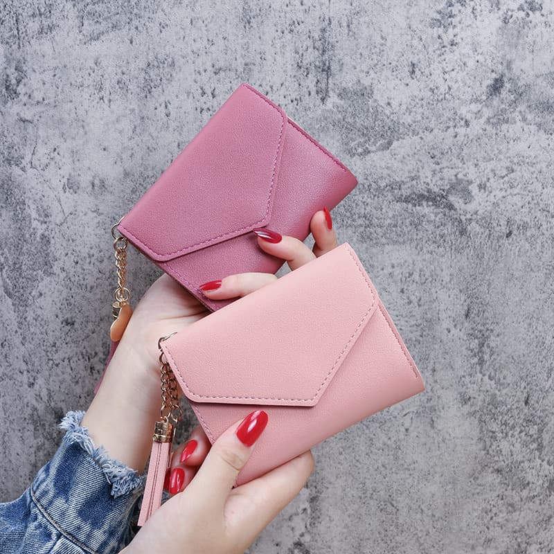 Factory Direct Sales of New Women's Wallets, Tassel Pendant Lychee Pattern Wallet, Card Holder, Coin Purse, Wholesale in Stock