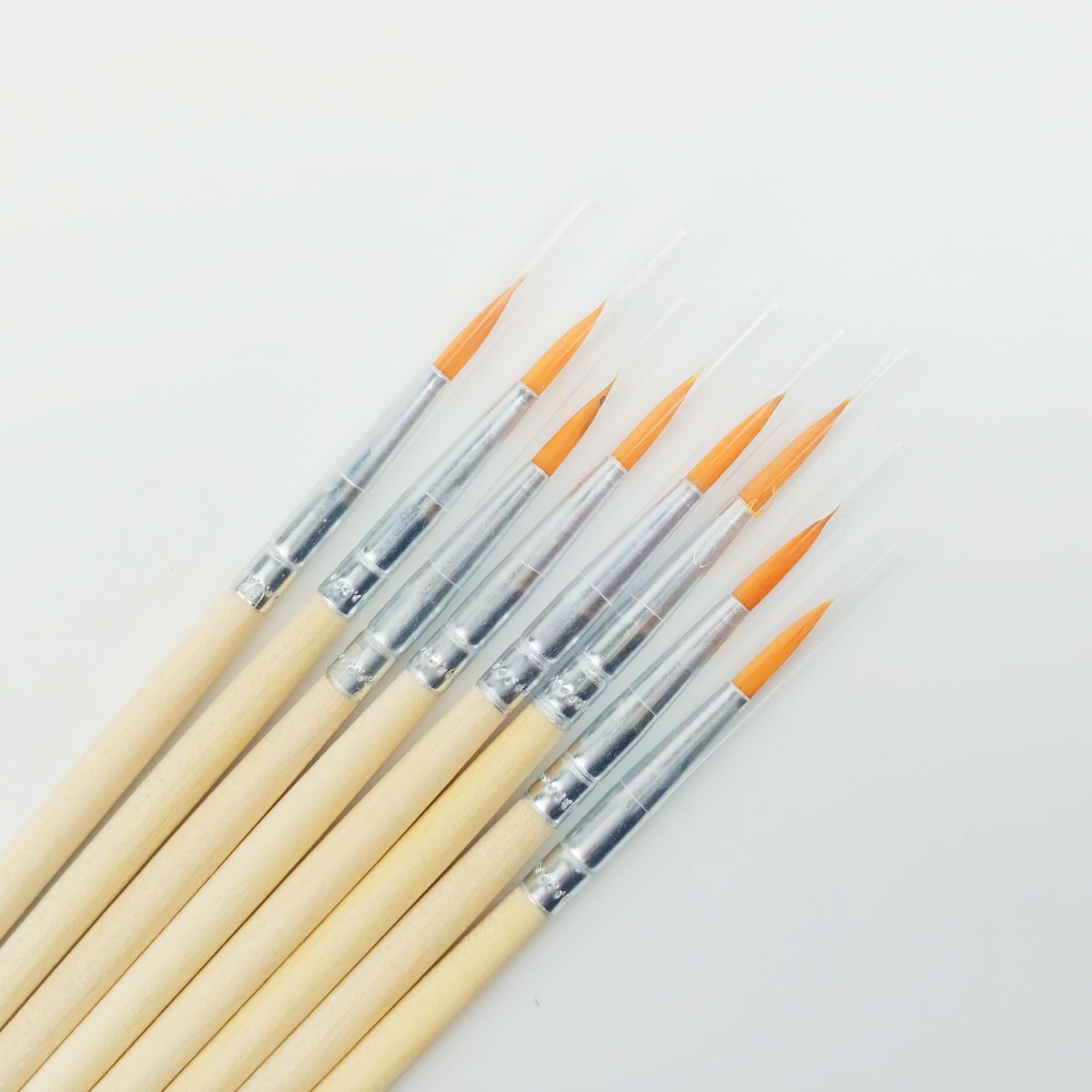 Children's DIY Painting Nylon Brush Liner Pen Wood Handle Drawing Pen for Gypsum Kite Painting Pointed Liner Pen