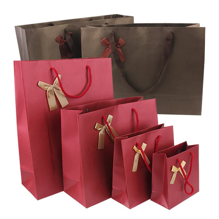 Gift Bag Special Kraft Paper Bag Handbag Wholesale Thickened Birthday Gift Packaging Bag Special Paper Bag