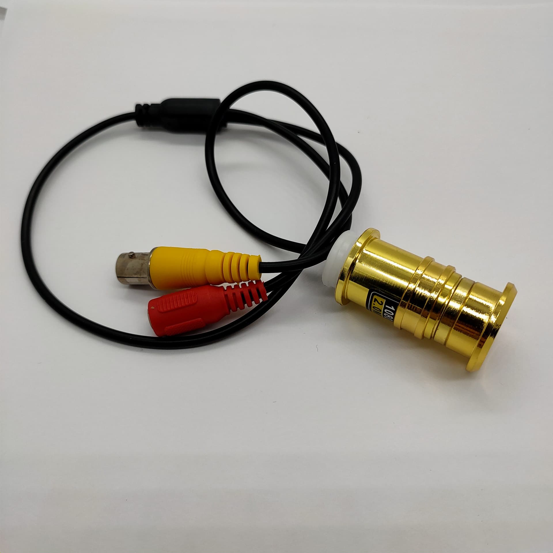Cross-border Trade HD Coaxial AHD 1080P Gold Surveillance Camera Door Peephole Mini Camera