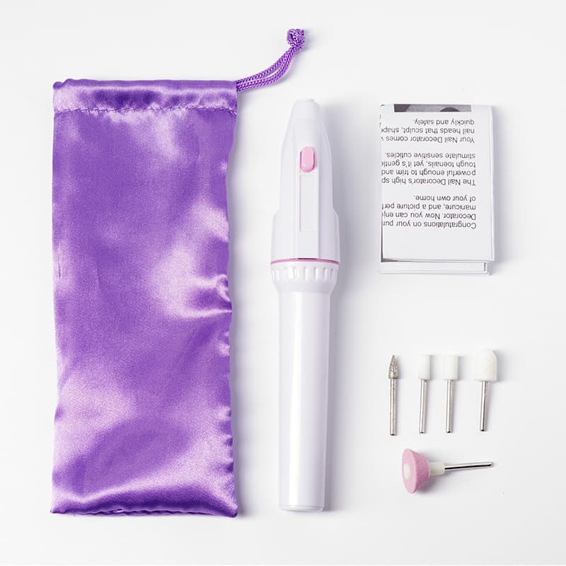 Nail Drill for Cuticle Removal and Nail Filing, Mini Portable Pen-Style Battery-Powered Electric Nail Grinder