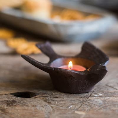 American country style creative metal cast iron retro nostalgic handmade iron ashtray storage box candlestick candle holder