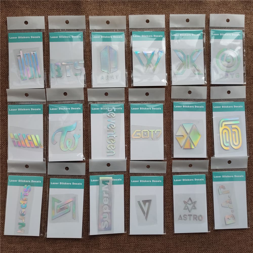 TWICE laser sticker ATEEZ mobile phone sticker IKON notebook sticker DAY6 holographic sticker