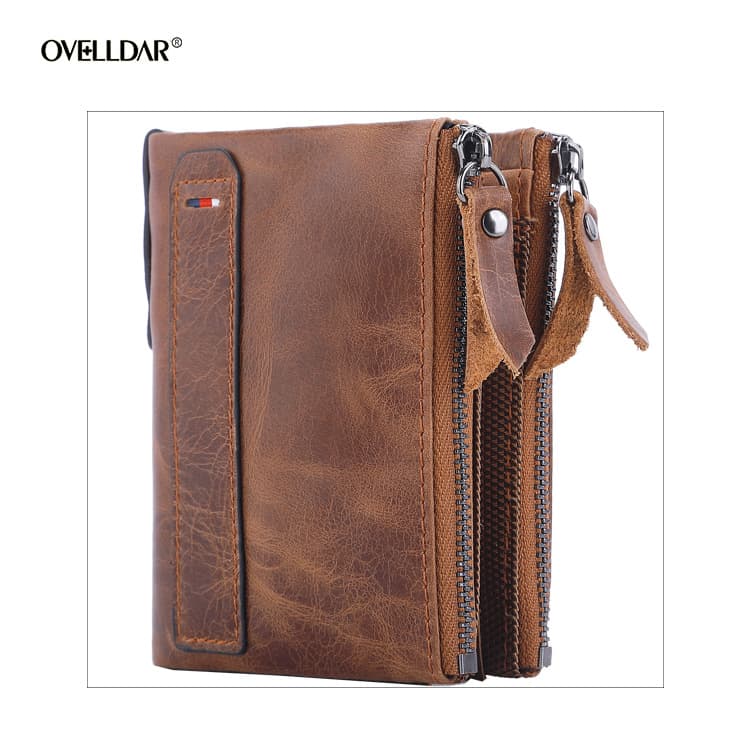 Men's Wallet Genuine Leather Bifold Wallet Classic Style Multiple Card Slots Cash Holder Fashion Accessory