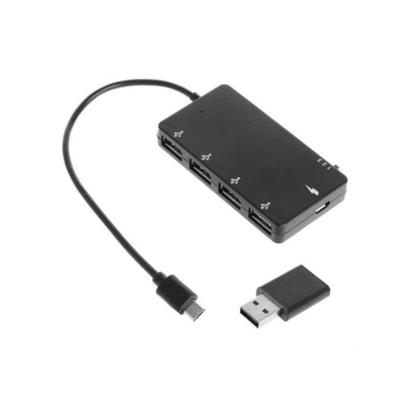 5-in-1 OTG Splitter Hub with Simultaneous Charging, Power Supply, and Data Transfer Multi-Port Adapter USB Hub