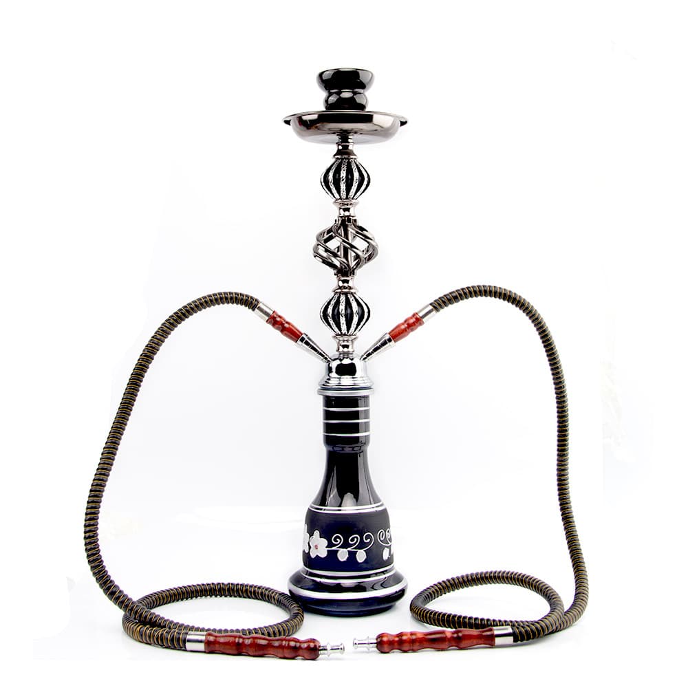 In Stock Cross-Border Arabic Hookah Medium Set Acrylic Medium Double-Hose Glass Hookah Water Pipe Accessories