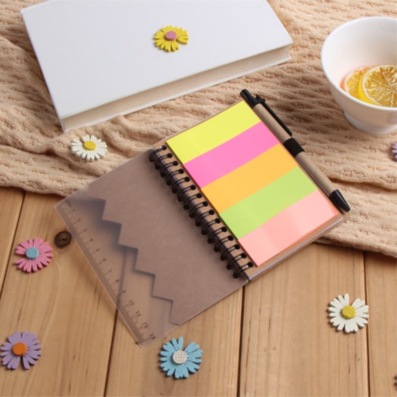 Factory direct supply large kraft paper coil notebook notebook notepad logo diary with pen