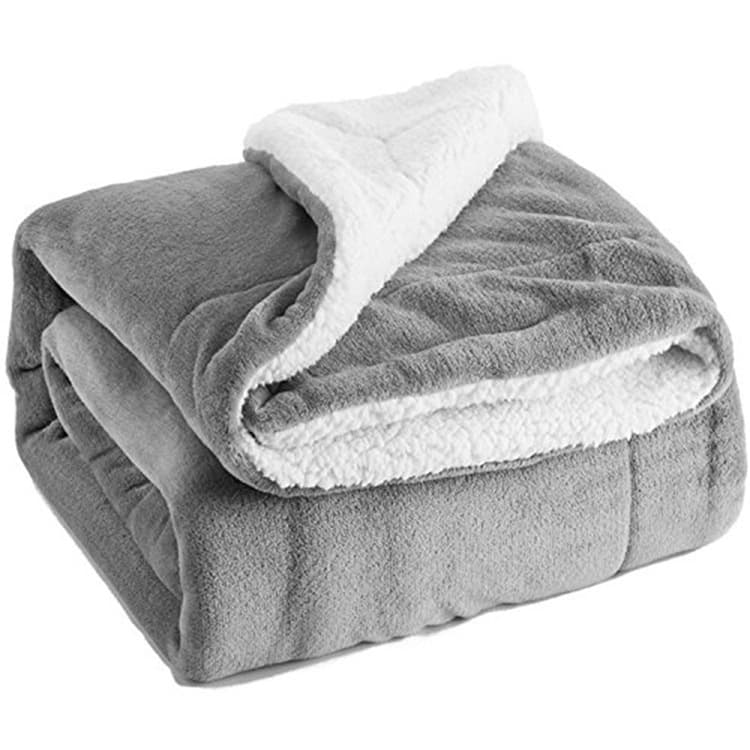 Cross-border Amazon double-layer blanket, Sherpa fleece blanket, thickened double-sided flannel blanket in stock