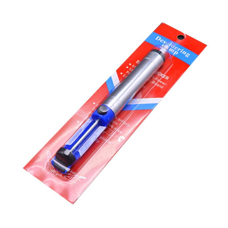 Semi-Aluminum Alloy Desoldering Gun/Solder Sucker Compatible with Soldering Iron Kits, Manual High-Rebound Design