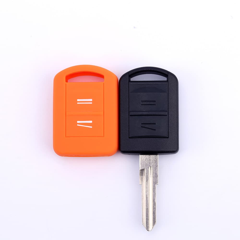 Compatible with Opel 2-button Vauxhall silicone key case, Zafira car smart remote key cover