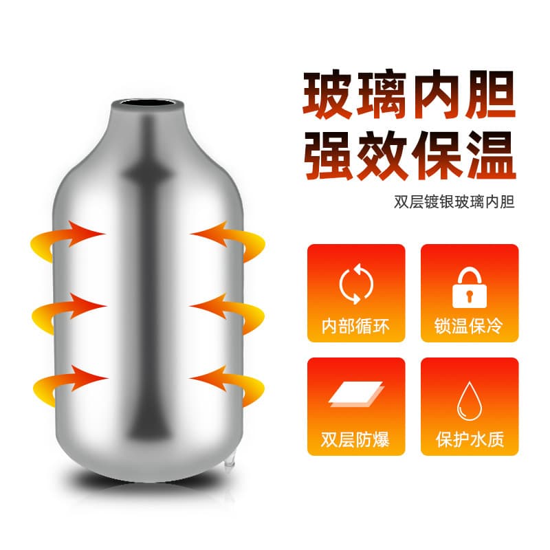 Stainless Steel Thermos Bottle for Home, Student Dormitory, with Handle, Large Capacity Hot Water Bottle Kettle
