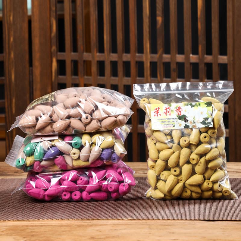 Manufacturer Wholesale Bagged Backflow Incense, Cone Incense, Agarwood Sandalwood Mugwort Indoor Toilet Deodorizing Fragrance