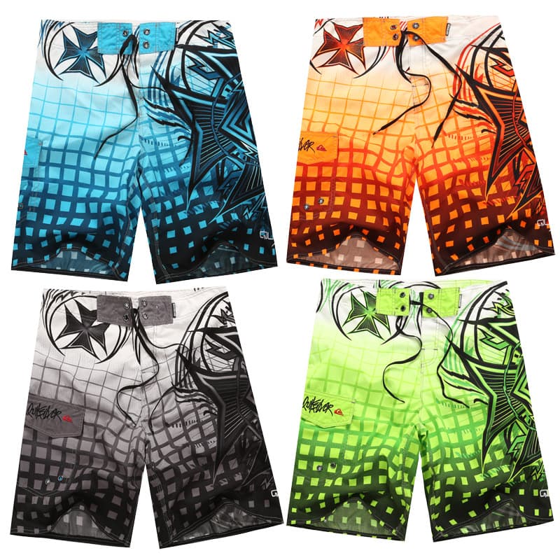 Cross-border trade men's casual loose quick-dry beach pants, 2024 summer peach skin sport five-point shorts for men