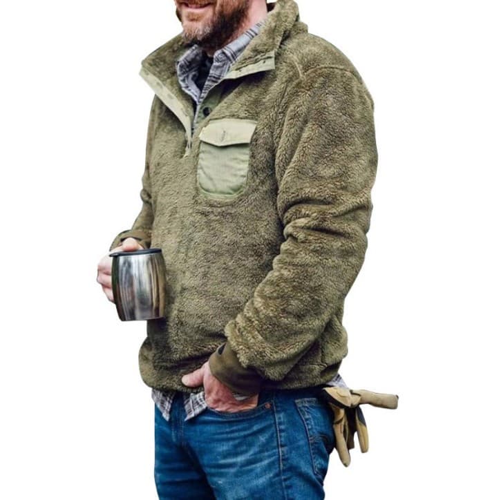 2020 Autumn/Winter New Style Men's Clothing Solid Color K Cross-Border Cardigan Hoodie Fashion Plush Jacket Amazon eBay Hot Seller