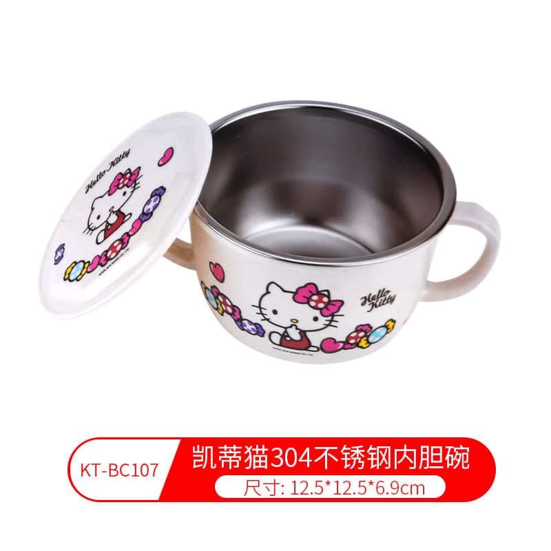 Genuine Sanrio Hello Kitty Children's Melamine Dinnerware Plate Bowl Cup Sanrio Tableware Food Grade