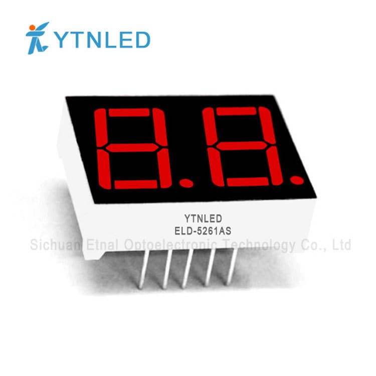 0.56 Inch 2-Digit Red Digital Tube ELD-5621AS/ELD-5261BS