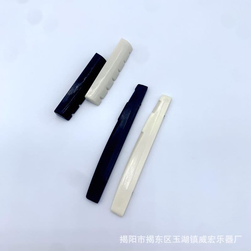 Acoustic Guitar Bottom Nut, Top Nut, Saddle Bridge White Black Guitar Nut Musical Instrument Accessories