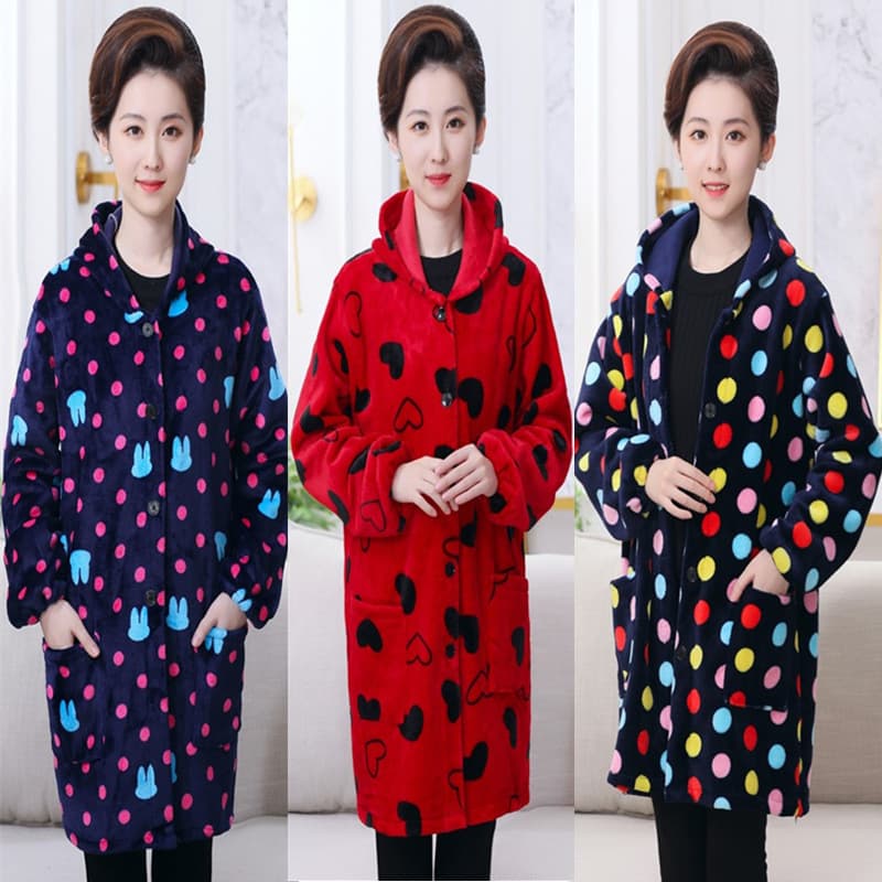 Wholesale Flannel Down Jacket with Detachable Hood, Cold Protection Warmth Thickened Fleece-Lined Adult Unisex Coverall