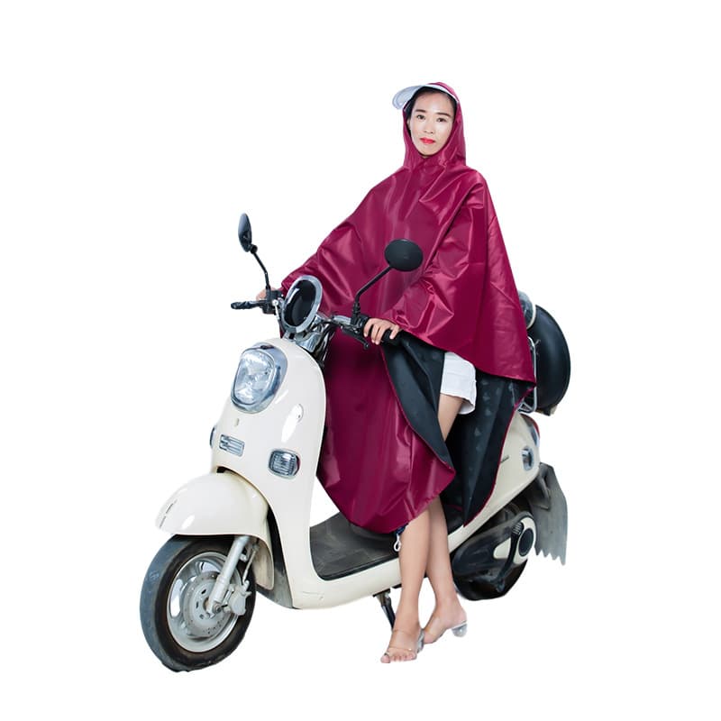 Adult Raincoat Factory Wholesale Oversized Thick Rain Poncho for Motorcycle Bicycle Electric Bike Riding