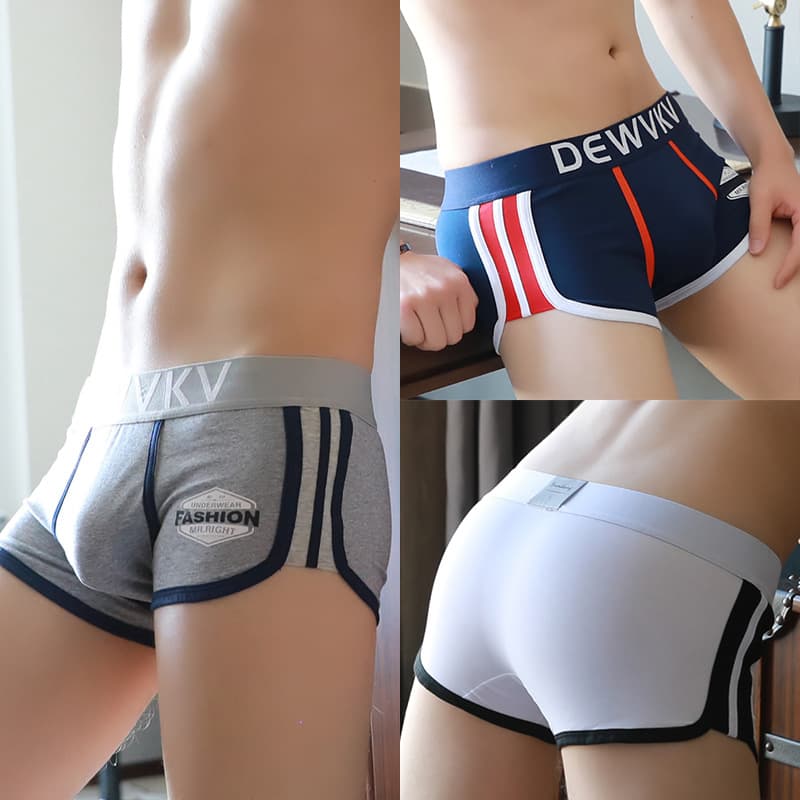Men's Boxer Briefs Cotton Breathable Comfortable Youth Plus Size Personalized Plus Size Boxer Shorts Top 8006