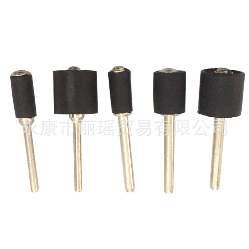 Electric grinder accessories: Large and small sandpaper ring fixing rods; sandpaper ring shank diameter 3.15mm/2.35mm rubber column connecting rods.