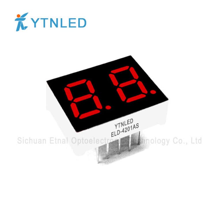 0.4 Inch 2-Digit Red Digital Tube ELD-4201AS/ELD-4201BS
