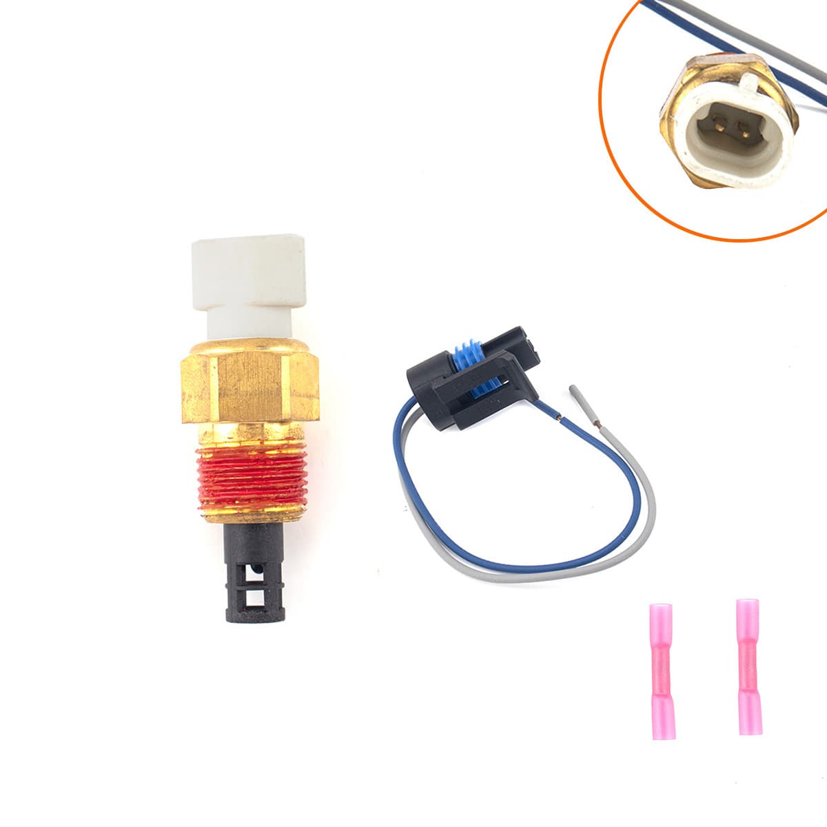 Car Modification Accessories Intake Air Temperature Sensor with Connector Wiring Harness 25036751 Compatible with Chevrolet GMC