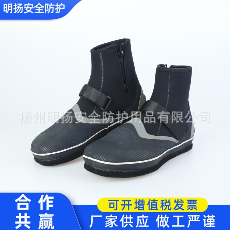 Fire drill training combat boots, rescue boots, felt-soled rescue boots, insurance boots, anti-smash and puncture-proof rescue boots