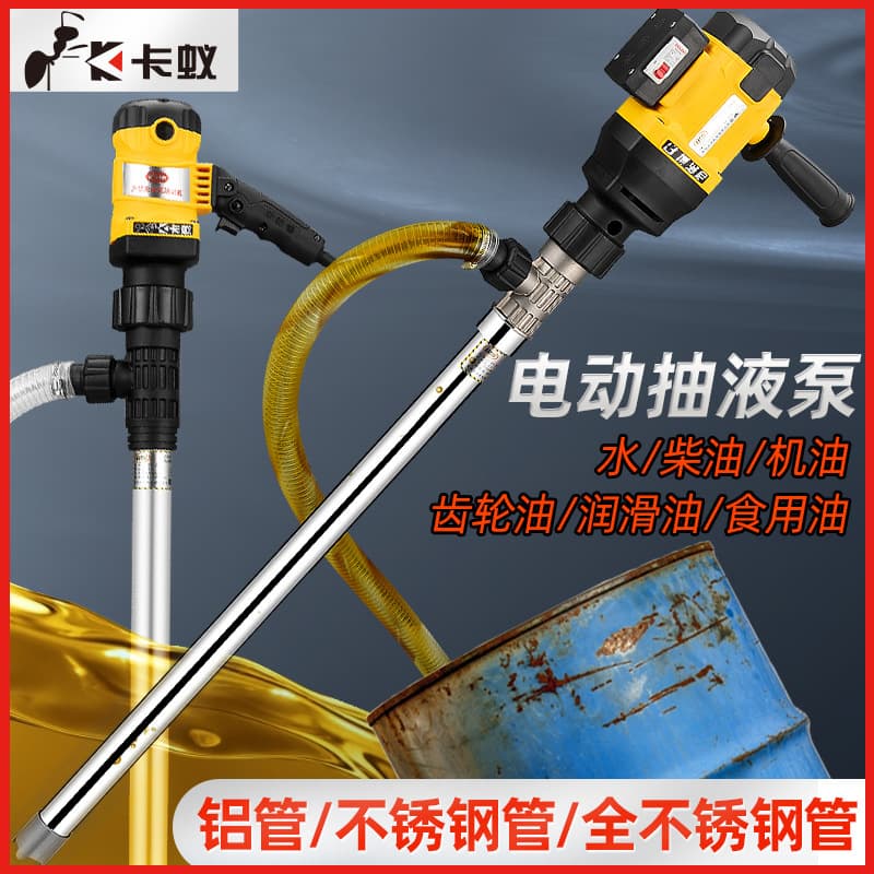 Portable High-Power Electric Oil Transfer Pump Diesel Oil Extractor 220V Drum Pump Fuel Dispensing Pump