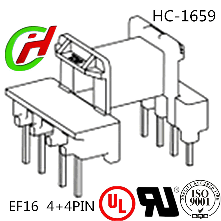 [Haocheng] EF16 4+4PIN HC-1659 Manufacturer Supply Electronic Transformer Bobbin