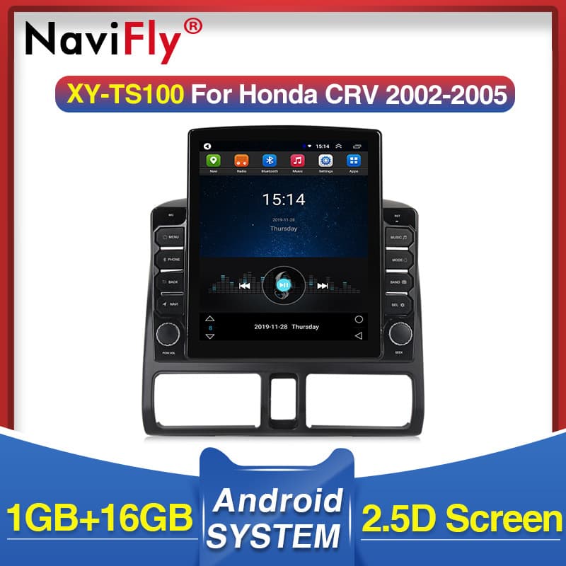 For Honda CRV 2002-2005 Upgrade Android Large Screen Rearview Recorder Navigation All-in-One
