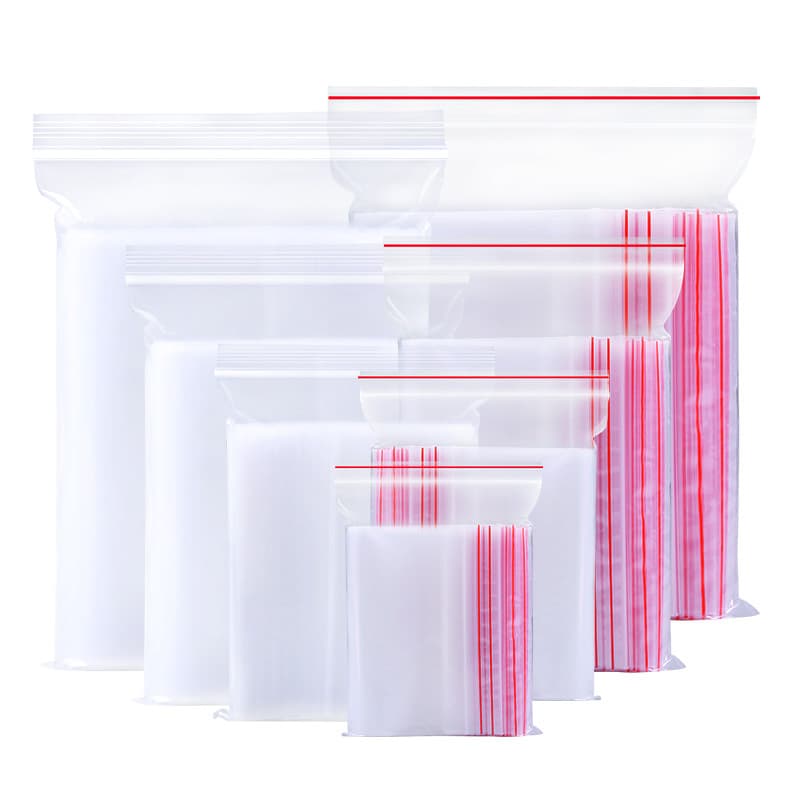 pe self-sealing bag thickened sealed bag transparent plastic bag sealed bag clothes food mask packaging plastic bag