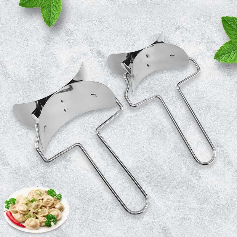 Factory wholesale household stainless steel dumpling wrapper molds, large dumpling wrapper molds, kitchen supplies, dumpling making tools
