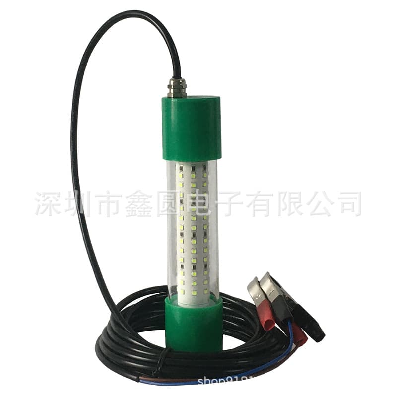 Fish Attracting Light 12V Underwater Light 100W Fishing Light Night Fishing Fish Aggregation Light for Squid Fishing Sea Fishing Lamp