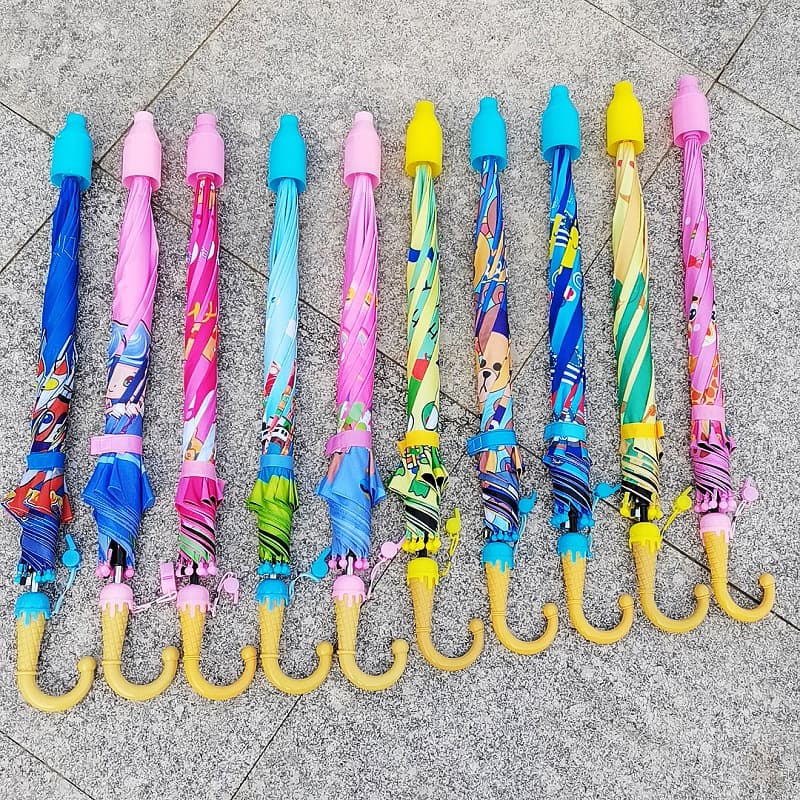 Umbrellas, cute cartoon pattern children's umbrellas, vinyl rain-proof and sun-proof children's umbrellas, logo-printable umbrellas