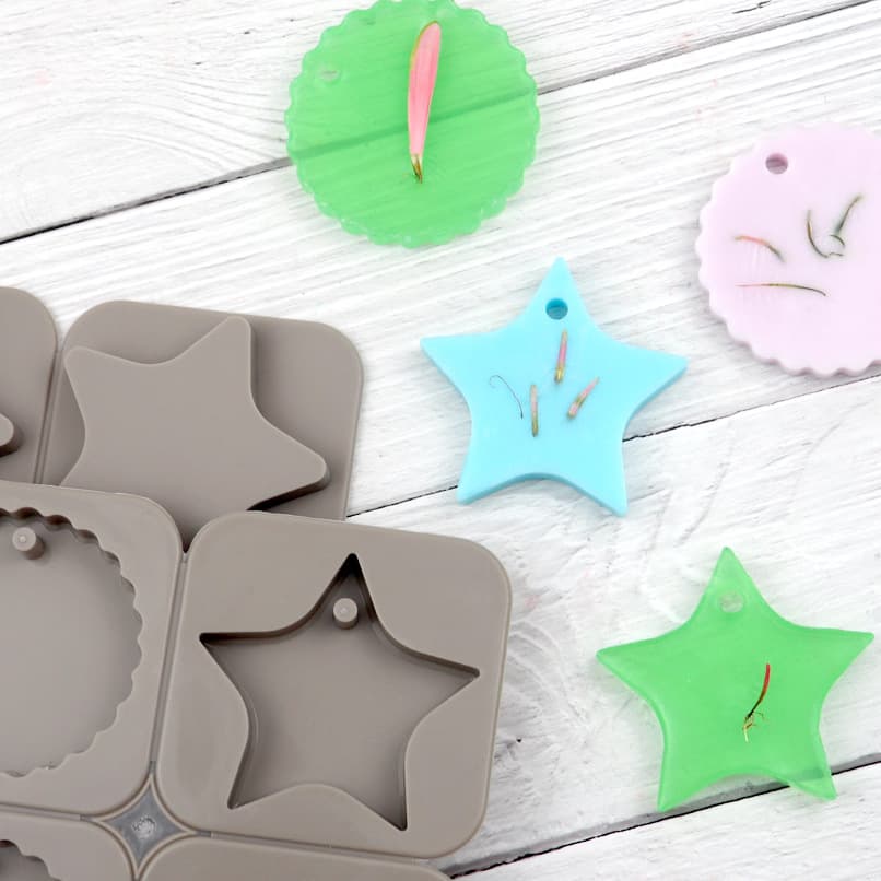 Doubi Wax Sheet Mold DIY Silicone Mold Aromatherapy Plaster Handmade Soap Mold Aromatherapy Mold Round Five-Pointed Star