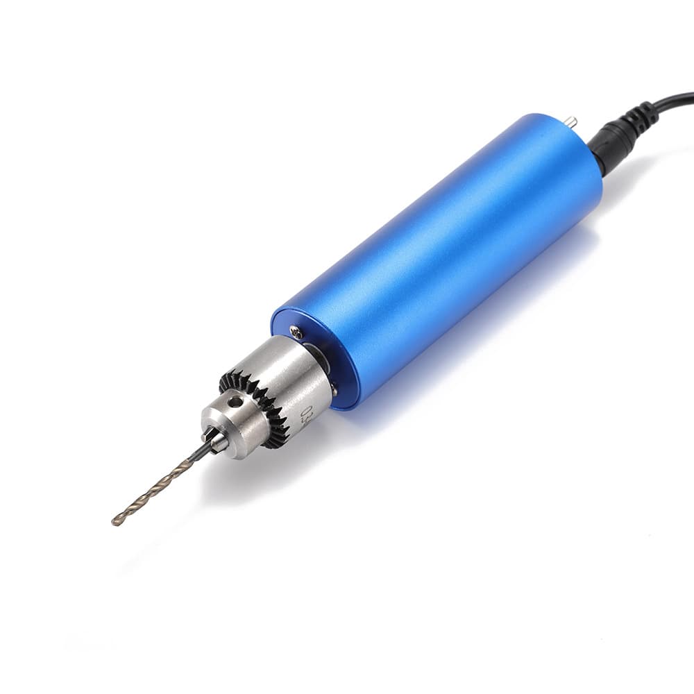 New Stepless Speed-adjustable Handheld Mini Metal Small Electric Grinder, Multi-function Blue Polishing Engraving Antique Small Electric Drill