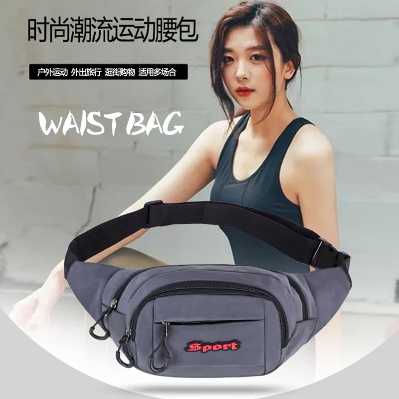 Thickened Oxford Fabric Waist Pack for Men and Women, Large Capacity Casual Fashion Running Sports Shoulder Crossbody Travel Bag