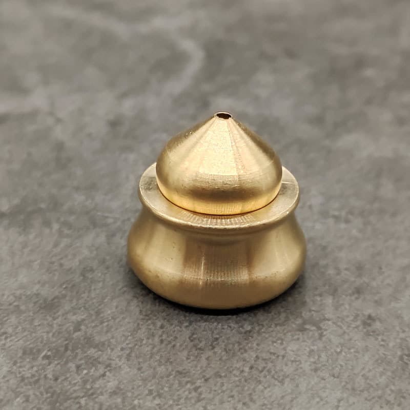 Solid Brass Thumb Incense Holder Mini Droplet Creative Small Incense Stand Temple Home Incense Burning Dedicated Holder