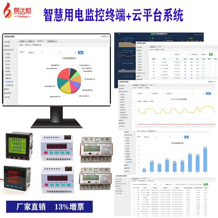 Smart Power Management, Electrical Fire Monitoring System, Intelligent Fire Linkage Alarm Host Equipment Cloud Platform