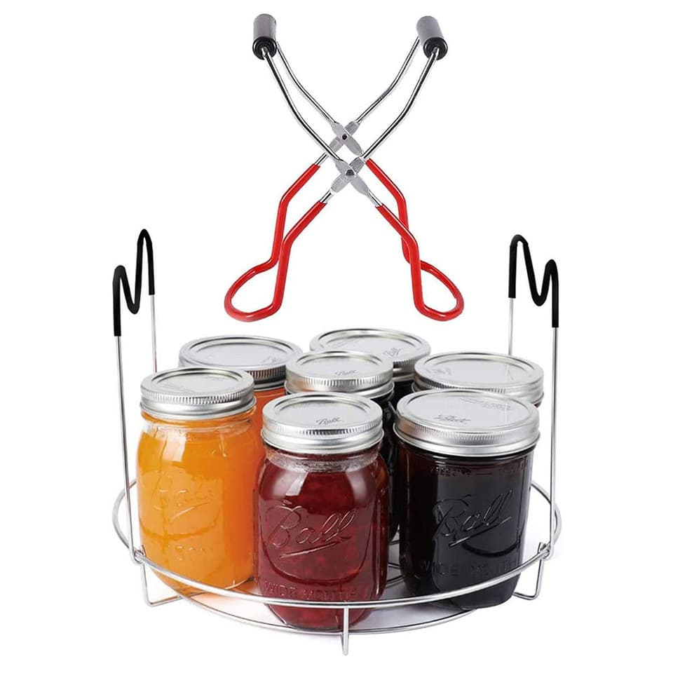 Canning Jar Lifter Tongs Stainless Steel Anti-Scald Non-Slip Wide Mouth Jar Lifter