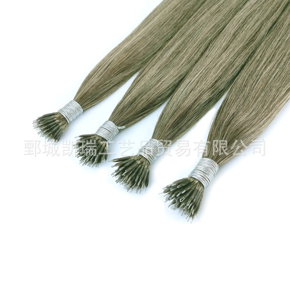 Wire stick hair extension nano tip hair extension #2/60 mixed color