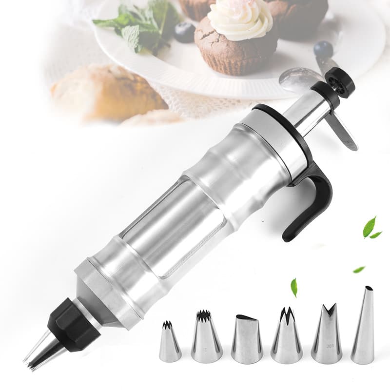 Handheld Cake Decorating Gun, Household DIY Baking Tool Set, Multi-Function Cream Gun, Cookie Press