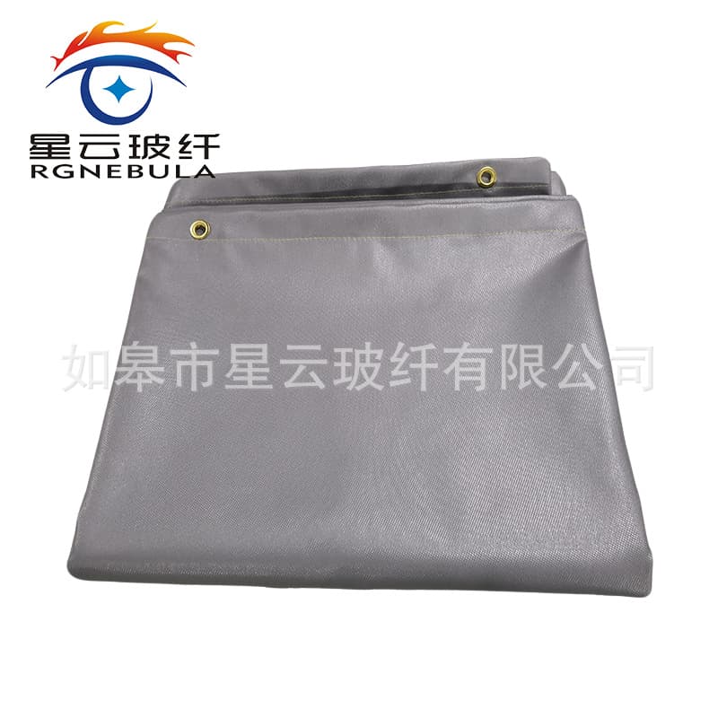 Gray silicone 2m*2m welding protective blanket fire extinguishing blanket for gas cutting fire blanket welding anti-scald blanket thick 1MM