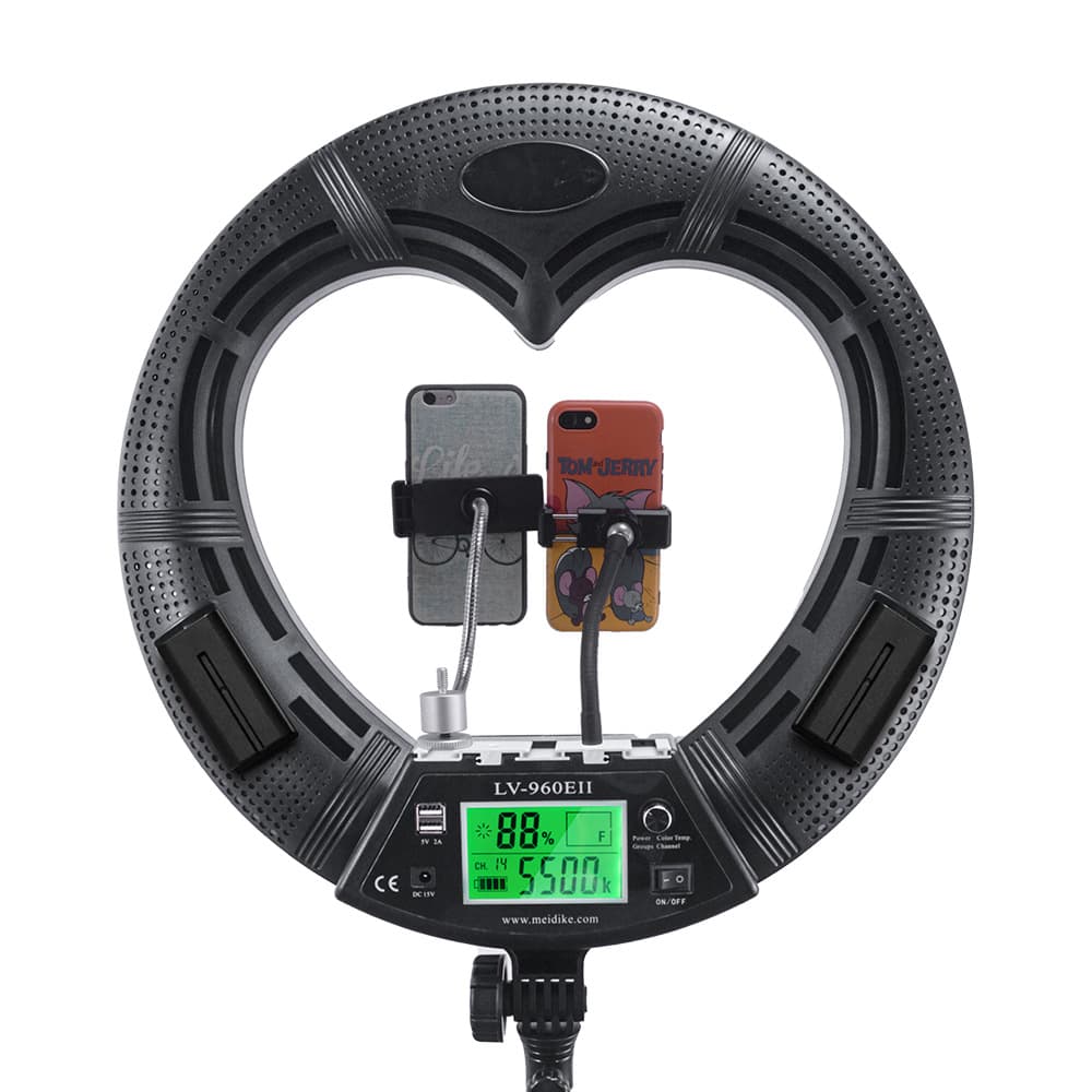 Live Streaming LED Fill Light 18-inch Ring Light for Smartphone Selfie Photography Light Stand Beauty Light for Cross-border E-commerce