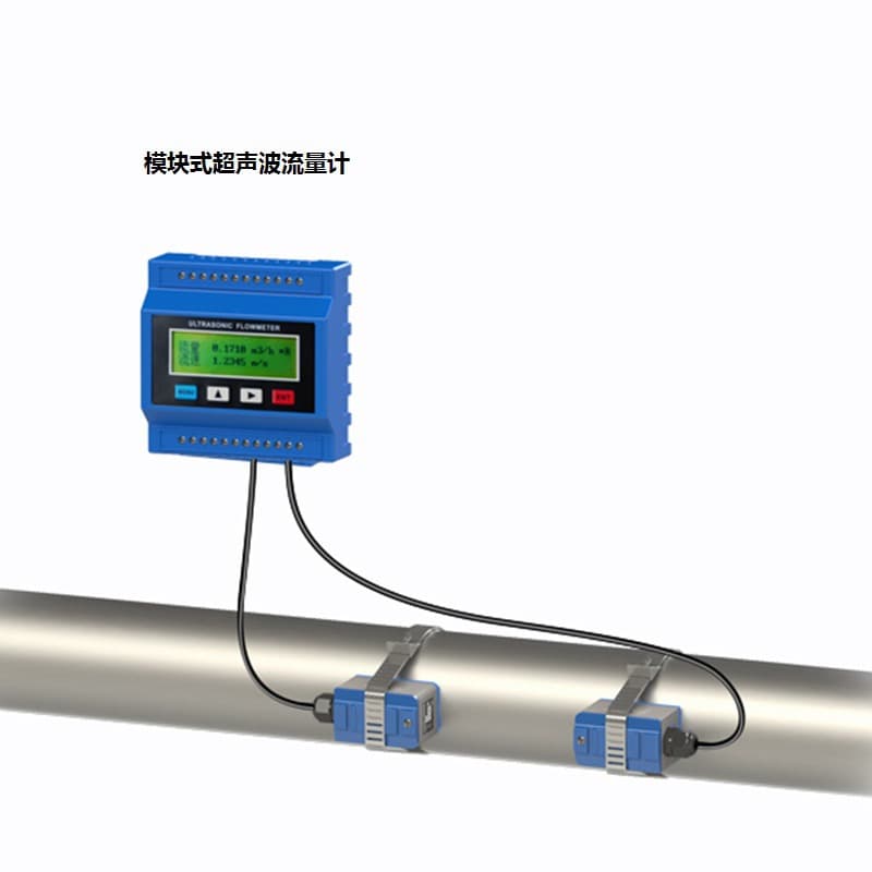 TUF-2000M Ultrasonic Flow Meter Module Clamp-on Ultrasonic Flow Meter Pipe Water Flow Meter
