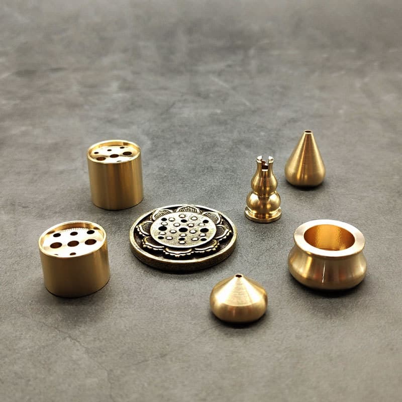 9-Hole Copper Incense Holder Base Home Use Small Gourd Plug-in Burner Aromatherapy Indoor Tray Sandalwood Incense
