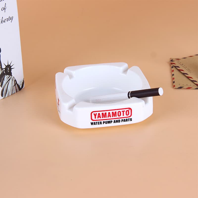 Factory Direct Plastic Ashtray Wholesale Melamine Fireproof Ashtray Advertising Promotional Ashtray Gift