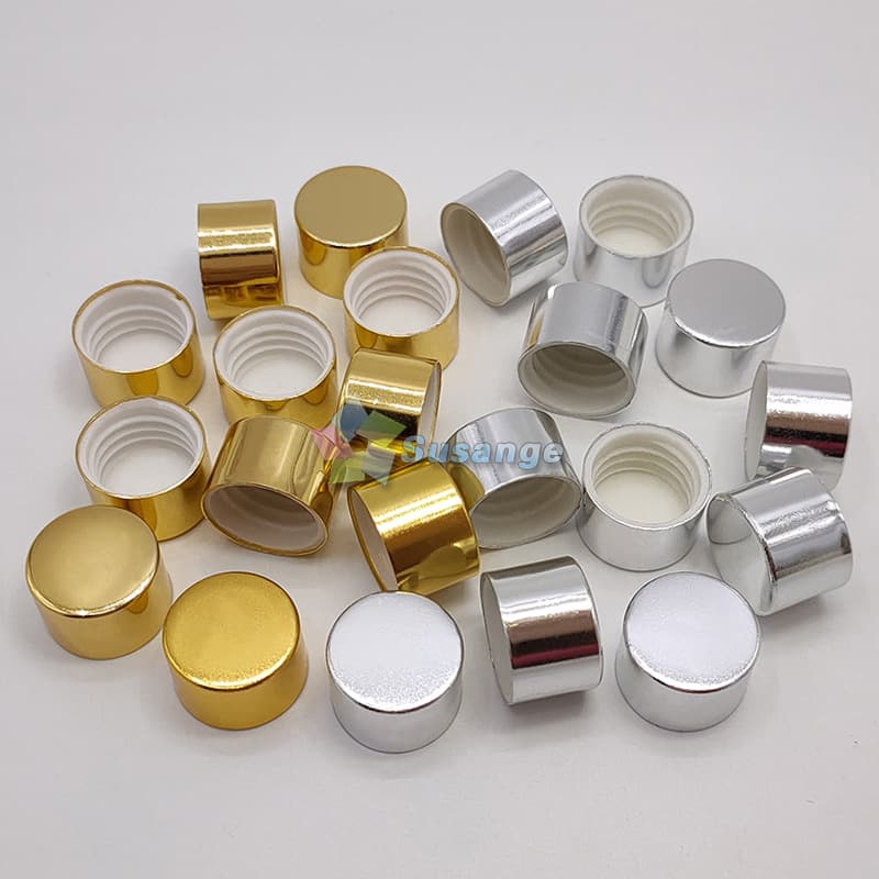 Spot Small Screw Cap 13 Teeth Gold Silver Anodized Cap Trial Small Sample Bottle Packaging Essential Oil Bottle Cap