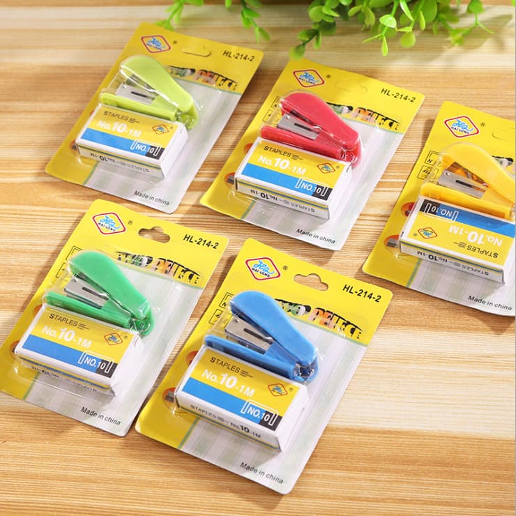 214 mini stapler, binder with staples, stapler set for student wholesale